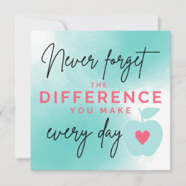 ありがとう校長ありがとう先生カード カード