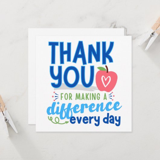 ありがとう校長ありがとう先生カード カード (正面/裏面インサイチュ)