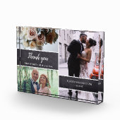 ありがとう母とパパの結婚写真コラージュの贈り物 フォトブロック (右)