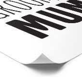 ありがとう母の新郎ブライダルパーティフローラギフト ポスター (角)