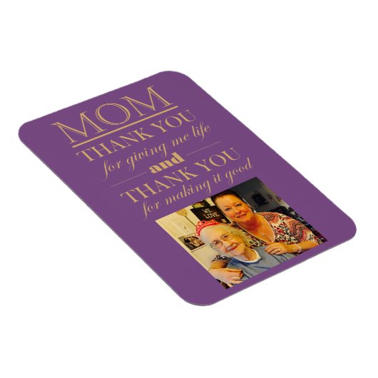 ありがとう母の日のフォトマグネット マグネット (右側)