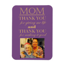 ありがとう母の日のフォトマグネット