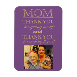 ありがとう母の日のフォトマグネット マグネット