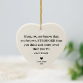 ありがとう母の日ママの誕生日ママ セラミックオーナメント