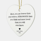 ありがとう母の日ママの誕生日ママ セラミックオーナメント (左)