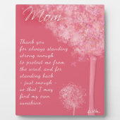 ありがとう母の木の歯垢 フォトプラーク (正面)