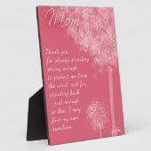 ありがとう母の木の歯垢 フォトプラーク (側面)