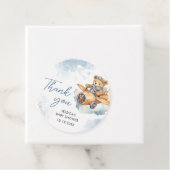 ありがとう水の色テディベア赤ちゃんシャワー フェイバータグ (インサイチュ)