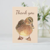 ありがとう水色の奇妙なファーム鴨の鳥 サンキューカード (スタンド正面)
