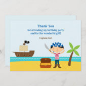 ありがとう海賊のフラットカード サンキューカード (正面/裏面)