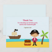 ありがとう海賊船長カード サンキューカード (正面/裏面)