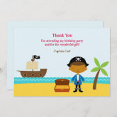 ありがとう海賊船長カード サンキューカード (正面/裏面)