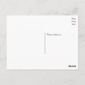 ありがとう漫画の花嫁と花婿パーソナライズされた ポストカード (裏面)