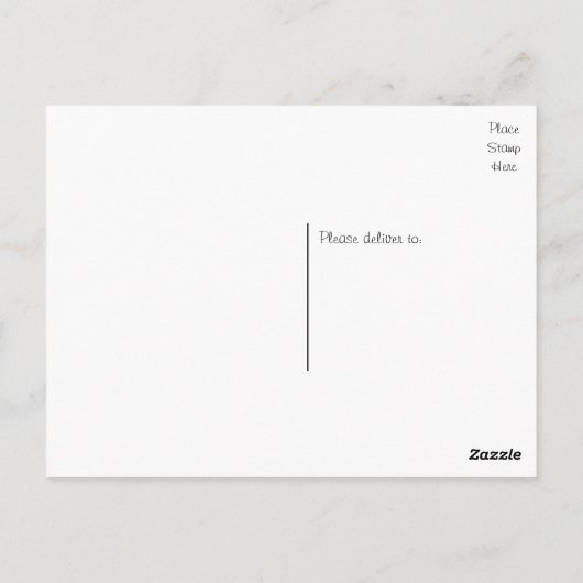 ありがとう漫画の花嫁と花婿パーソナライズされた ポストカード (裏面)