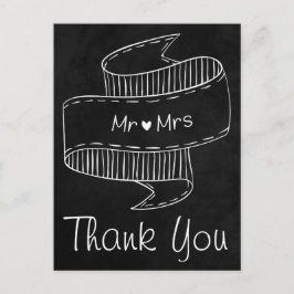 ありがとう漫画の花嫁と花婿パーソナライズされた ポストカード