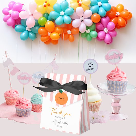 ありがとう甘いピンクのストライプはオレンジを笑う フェイバーボックス