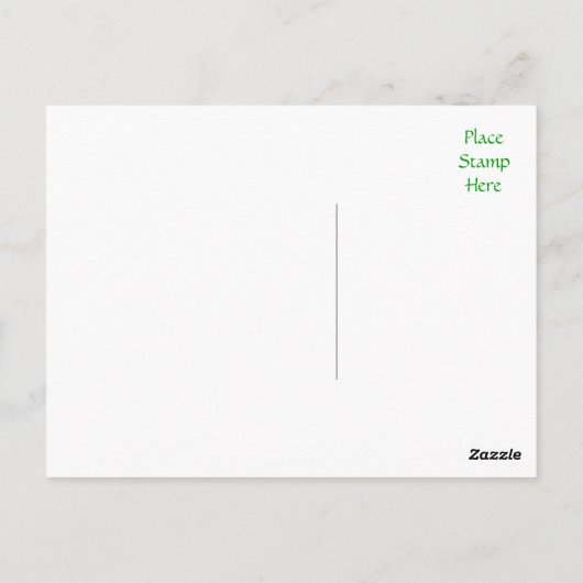 ありがとう白いウェスティー子犬あいさつ葉書 ポストカード (裏面)