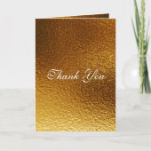 ありがとう白王室の金の黄金の光沢 サンキューカード (正面)