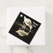 ありがとう白黒ビーチ鳥と反射 フェイバータグ (インサイチュ)