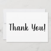 ありがとう白黒ブラシスクリプトカースタイリッシュド (正面)