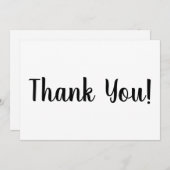 ありがとう白黒ブラシスクリプトカースタイリッシュド (正面/裏面)