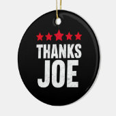 ありがとう社長ありがとうジョーバイデン氏ジョー感謝していさん セラミックオーナメント (左)
