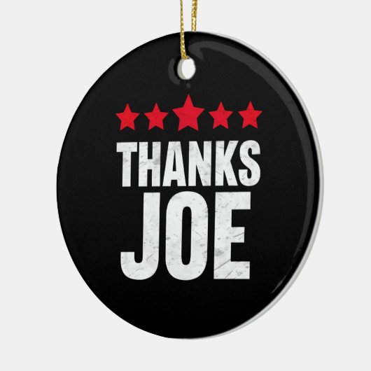 ありがとう社長ありがとうジョーバイデン氏ジョー感謝していさん セラミックオーナメント (左)