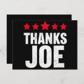 ありがとう社長ありがとうジョーバイデン氏ジョー感謝していさん ポストカード (正面/裏面)
