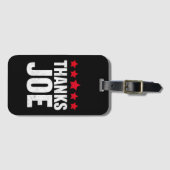 ありがとう社長ありがとうジョーバイデン氏ジョー感謝していさん ラゲッジタグ (正面横)