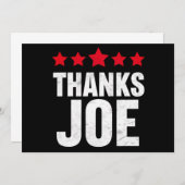 ありがとう社長ありがとうジョーバイデン氏ジョー感謝していさん 招待状 (正面/裏面)