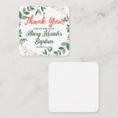 ありがとう祝のラベル エンクロージャーカード (正面/裏面)