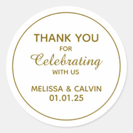 ありがとう祝、私たちと一緒に、ウェディングギフト ラウンドシール