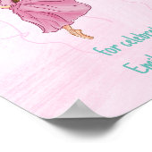 ありがとう祝- Ballerina誕生日 ポスター (角)