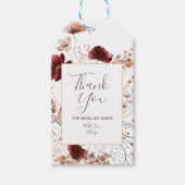 ありがとう秋のワイルドフラワーベビーシャワー ギフトタグ (正面)