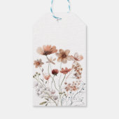 ありがとう秋のワイルドフラワーベビーシャワー ギフトタグ (裏面)