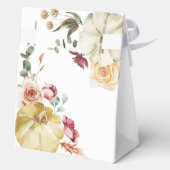 ありがとう秋赤ヴィンテージトラック赤ちゃんシャワー フェイバーボックス (裏面)