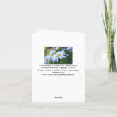 ありがとう空白の、デイジー サンキューカード (裏面)