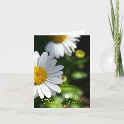 ありがとう空白の、デイジー サンキューカード (正面)