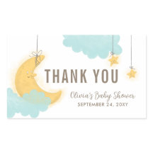 ありがとう笑顔の月の星の雲赤ちゃんシャワー