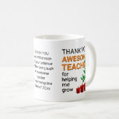 ありがとう素晴らし先生 コーヒーマグカップ (正面右)
