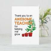 ありがとう素晴らし先生 サンキューカード (スタンド正面)