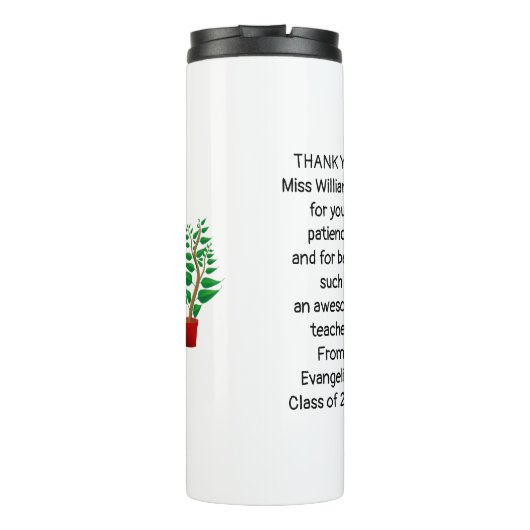 ありがとう素晴らし先生 タンブラー (裏面)