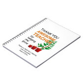 ありがとう素晴らし先生 ノートブック (左側)