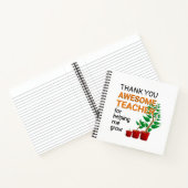 ありがとう素晴らし先生 ノートブック (内部)