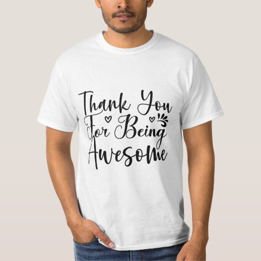 ありがとう素晴らし引用文 Tシャツ (正面)