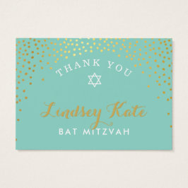 ありがとう素朴なスポット紙吹雪金ゴールドミント