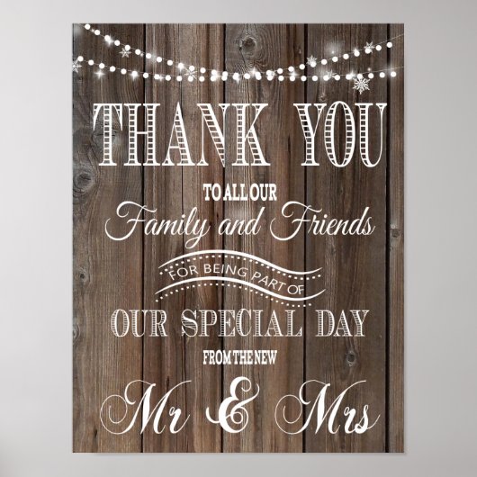 ありがとう素朴の結婚ポスタープリント ポスター (正面)