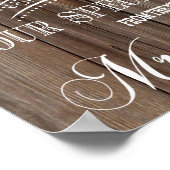 ありがとう素朴の結婚ポスタープリント ポスター (角)