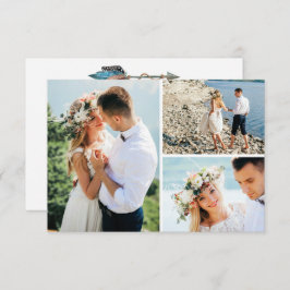 ありがとう素朴ターコイズ羽の矢の写真 サンキューカード