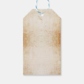 ありがとう素朴ラベルスカル結婚メッセージカード ギフトタグ (裏面)